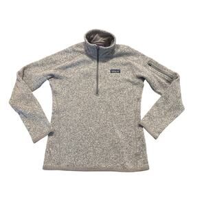 Patagonia Womens Better Sweater Small Gray Quarter Zip Fleece Pullover